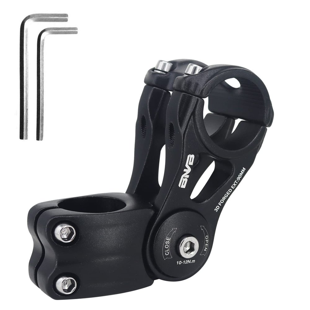 BNVB 31.8mm MTB Bike Stem. Adjustable 70 Degree - 90/110/145mm Aluminum Alloy Mountain Bike Stem Riser Short Handlebar Stem for Most MTB, Road, BMX, Bicycle.(90mm)