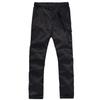 Boys Cargo Pants Kids Youth Hiking Pants Quick Dry Climbing Convertible Zip Off Casual Outdoor Trousers Black view 2