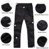 Boys Cargo Pants Kids Youth Hiking Pants Quick Dry Climbing Convertible Zip Off Casual Outdoor Trousers Black view 4