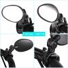 Hestya 4 Pcs Bike Mirror 360 Degree Adjustable Safe Rotatable Handlebar Mirror Bicycle Accessories Shockproof Acrylic Convex for Mountain Road Bike view 2