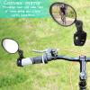 Hestya 4 Pcs Bike Mirror 360 Degree Adjustable Safe Rotatable Handlebar Mirror Bicycle Accessories Shockproof Acrylic Convex for Mountain Road Bike view 3