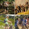 Boys Cargo Pants Kids Youth Hiking Pants Quick Dry Climbing Convertible Zip Off Casual Outdoor Trousers Gray view 2