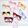 Fodattm 6PCS Children Kids Fashion Cute Glasses Frame Without Lenses Nerdy Retro Glasses Party Supplies (Colour Random) view 3