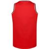 Blank Basketball Jersey, Men's Mesh Athletic Reversible Sports Shirts S-3XL (XX-Large, Red) view 3