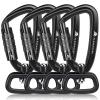 PANDENGZHE Locking Carabiner Clip 2.5" with Swivel Ring for Securing Pets, Dog Leash Harness, Camping, Hiking, Keychains view 1