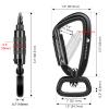 PANDENGZHE Locking Carabiner Clip 2.5" with Swivel Ring for Securing Pets, Dog Leash Harness, Camping, Hiking, Keychains view 4