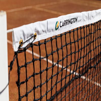 Expert 3.5mm Tennis Net - Double Mesh - Special Clay Court net with a Non-Dirty top Band !