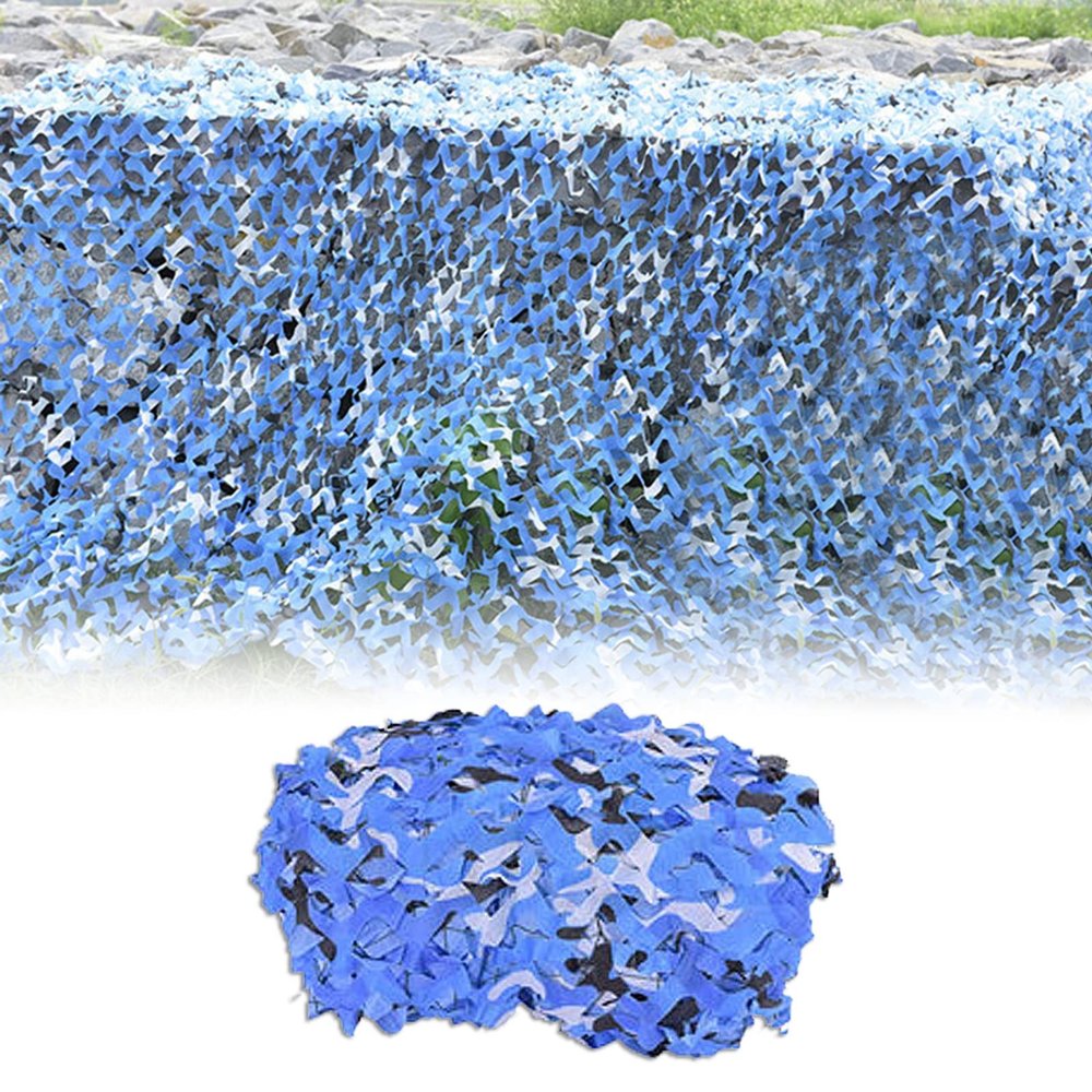 FQMYLTYN Woodland Camouflage Netting Double Layer Camo Netting Oxford Fabric Decoration Hunting Shooting Hide Sunshade Camping and Building Shelters - Various Sizes