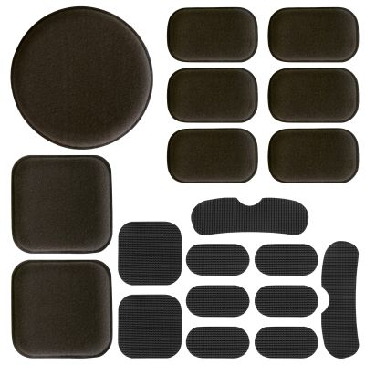AOUTACC Universal Airsoft Helmet Pads, Helmet Replacement Foam Padding Kits Set Accessories Mats for Fast/Mich/ACH/USMC/PASGT Helmet (EVA Foam, Coffee)