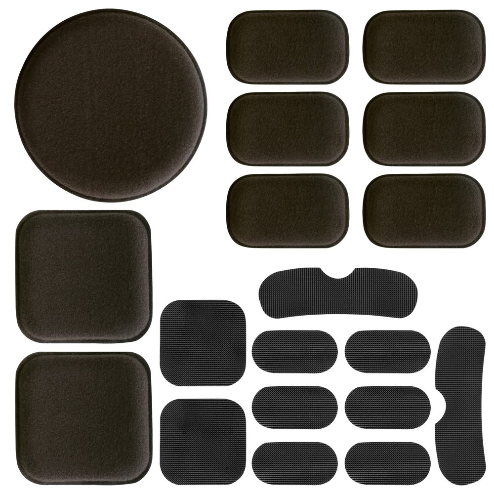 AOUTACC Universal Airsoft Helmet Pads, Helmet Replacement Foam Padding Kits Set Accessories Mats for Fast/Mich/ACH/USMC/PASGT Helmet (EVA Foam, Coffee)