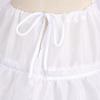 ABAFIP Girls 3 Hoops Petticoat Underskirt Crinoline Skirt Flower Girl Crinoline Slips Drawstring Petticoat for Evening Dresses Wedding Formal Ball Gown, 3-14 Years White 8-14 Years view 4