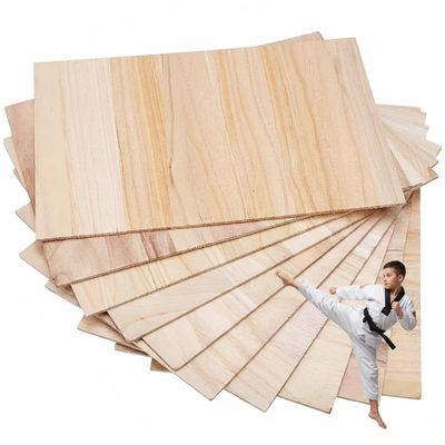 Veemoon 10pcs Wood Taekwondo Breaking Boards, Breakable Karate Thin Wooden Boards Martial Arts Training Kick Board Professional Kung Fu Practice Accessories for Kids Youth Adults, 3MM Thick