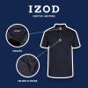 IZOD Boys' School Uniform Adaptive Short Sleeve Polo Shirt, Velcro Closure & Faux Buttons, Moisture Wicking Material, Navy Performance, 14-16 view 4