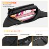 Avotunci Fanny Pack for Men Women, Fashion Large Capacity Waterproof Waist Bag Hip Waist Bag with Adjustable Shoulder Straps for Outdoor Hiking Running and Travel Sports (Black) view 3