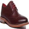 JUSTINREESS ENGLAND Dover Men's A-Wine Wooden Effect Derby Sho Shoes (Wine, US 12) view 1
