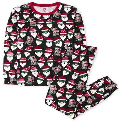 The Children's Place,Family Matching Christmas Holiday Pajamas Sets, Snug Fit 100% Cotton, Adult, Big Kid, Toddler, Baby,Kids - PJ Set,SANTA ALLOVER,10