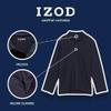 Izod Boys School Uniform Adaptive Long Sleeve Shirt, Velcro Closure & Faux Buttons, Comfortable Pique Fabric Polo, White, 10-12 US view 4