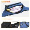 Avotunci Fanny Pack for Men Women, Fashion Large Capacity Waterproof Waist Bag Hip Waist Bag with Adjustable Shoulder Straps for Outdoor Hiking Running and Travel Sports (Blue) view 3
