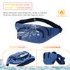 Avotunci Fanny Pack for Men Women, Fashion Large Capacity Waterproof Waist Bag Hip Waist Bag with Adjustable Shoulder Straps for Outdoor Hiking Running and Travel Sports (Blue) view 4