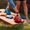 Elakai Cornhole Bags All Weather Dual Sided Slick and Stick Regulation Size and Weight Set of 4 Aquamarine Teal 6 in x 6 in view 4