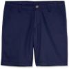Izod Boys' School Uniform Adaptive Chino Shorts with Adjustable Waistband, Velcro Closure, and Faux Buttons, Navy, 4 view 1
