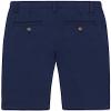 Izod Boys' School Uniform Adaptive Chino Shorts with Adjustable Waistband, Velcro Closure, and Faux Buttons, Navy, 4 view 2