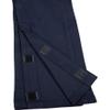 Izod Girls' School Uniform Adaptive Chino Pants with Adjustable Waistband, Velcro Closure, and Faux Buttons, Navy, 8 view 3