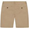 Izod Boys' School Uniform Adaptive Chino Shorts with Adjustable Waistband, Velcro Closure, and Faux Buttons, Khaki, 8 view 2