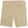 Izod Boys' School Uniform Adaptive Chino Shorts with Adjustable Waistband, Velcro Closure, and Faux Buttons, Khaki, 8 view 4