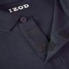 Izod Boys' School Uniform Adaptive Long Sleeve Pique Polo with Velcro Closure, Navy, 10-12 Husky view 4