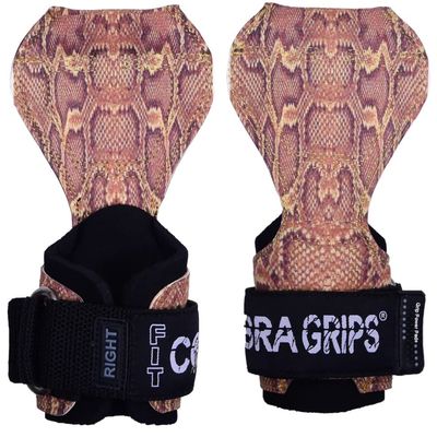 Cobra Grips PRO Weight Lifting Gloves Heavy Duty Straps Alternative Power Lifting Hooks for Deadlifts Adjustable Neoprene Padded Wrist Support Bodybuilding (FIT Corn BM Leather)