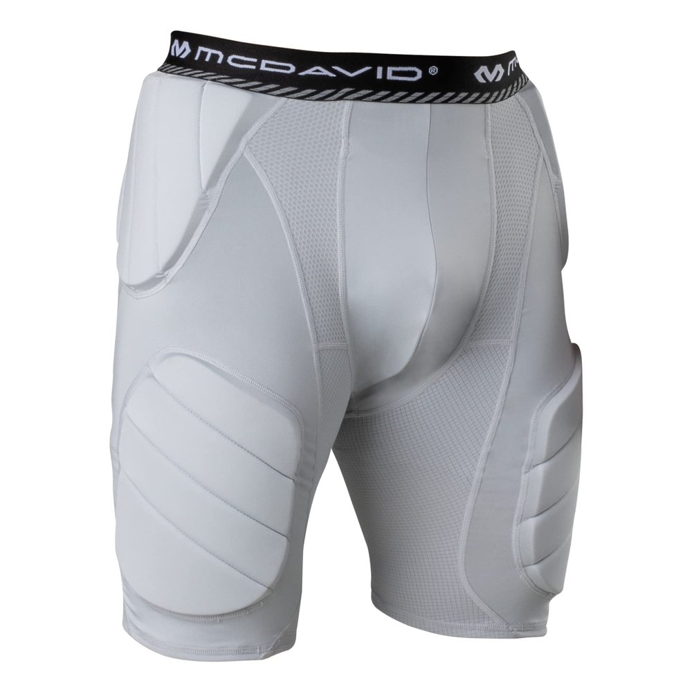 McDavid Rival Integrated 5-Pad Girdle, Durable & Breathable Padded Support with Hard-Shell Thigh Guards, Great for Football & Lacrosse (Youth)