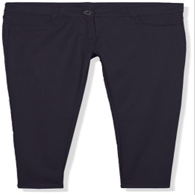 Izod Girls' School Uniform Adaptive Chino Pants with Adjustable Waistband, Velcro Closure, and Faux Buttons, Navy, 6