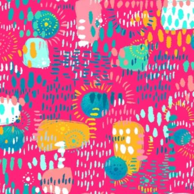 3 Wishes Good Vibes 18658 Pink Color Strokes