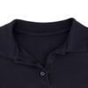 Izod Girls' School Uniform Adaptive Long Sleeve Interlock Polo with Velcro Closure, Navy, 12-14 Plus view 3