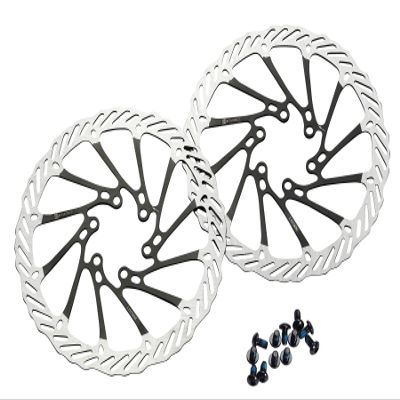 D Dymoece 2 Pcs Bike Disc Brake Rotors with 12 Bolts 140mm/160mm/180mm/203mm for MTB Mountain Road Bicycle BMX