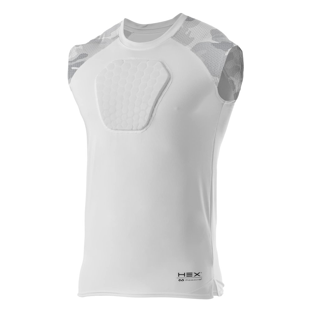 McDavid Chest Protector, HEX Baseball Chest Protector Adult Sizes. Heart Guard Sternum Protection Compression Shirts, Padded Football Shirt for Lacrosse, Softball, Paintball, Rugby & More Camo