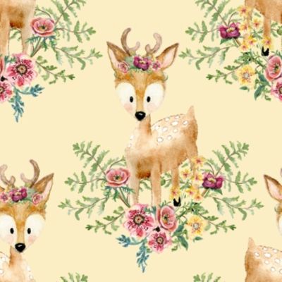 3 Wishes Forest Friends Girl 18676 Yellow Deer