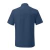 Men's Short Sleeve Guayabera Shirts Button Down Cotton Linen Beach T-Shirts Lightweight Cuban Regular Fit Dress Shirts Tops Navy view 3