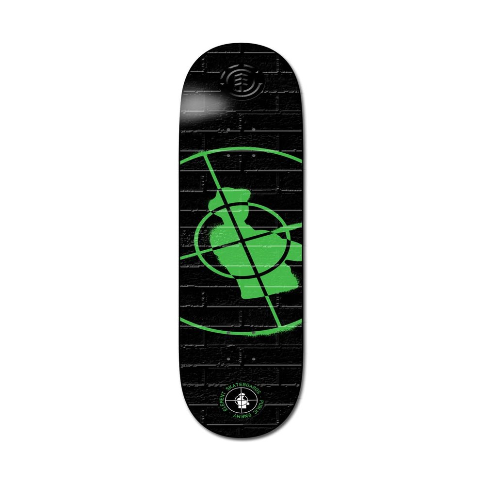 Element : 8.5 Public Enemy PEXE Stencil - Skate Board