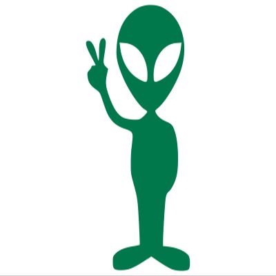 Alien Car Decal Waterproof Sticker Outdoor Extra Terrestrial Funny Peace UFO Believe for Women Men