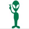 Alien Car Decal Waterproof Sticker Outdoor Extra Terrestrial Funny Peace UFO Believe for Women Men view 1