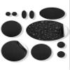 aZengear Repair Patches (30+ Colors) for Down Jackets, Puffers, Tents, Shoes, Sleeping Bags - Stick On, Waterproof, Tear-Cold-Heat-Resistant Nylon Polyester Fabric (11 Pcs, Black) view 1