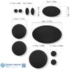 aZengear Repair Patches (30+ Colors) for Down Jackets, Puffers, Tents, Shoes, Sleeping Bags - Stick On, Waterproof, Tear-Cold-Heat-Resistant Nylon Polyester Fabric (11 Pcs, Black) view 3