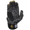 Spiderz 2022 Custom Hybrid Baseball/Softball Batting Gloves, Black/Vegas Gold, X-Large view 3