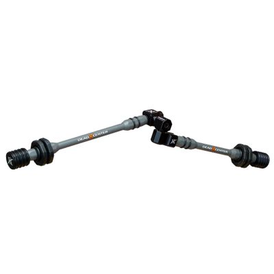 Dead Center Archery Products Dead Level Hunter XS Carbon Stabilizer Kit (10 & 8, Grey)