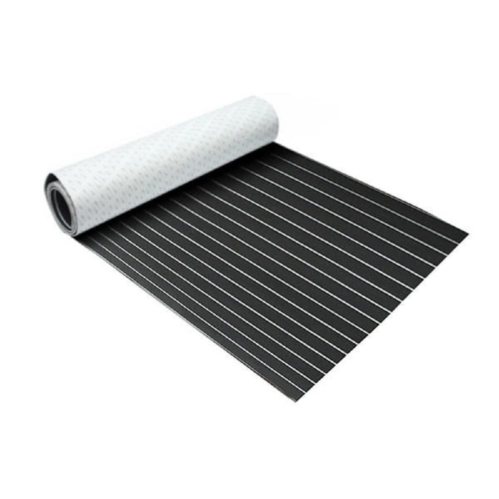 LLBB 900x2400x6mm/35.4 x 94.5 x 0.24in EVA Foam Faux Teak Decking Sheet for Boat Yacht Non-Slip and Self-Adhesive Boat Flooring Pad (#5)