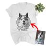Pawarts Personalized Dog Mom Shirts for Women - Gifts for Animal Lovers Women (XS, White - Black Ink) view 1