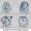 Pawarts Personalized Dog Mom Shirts for Women - Gifts for Animal Lovers Women (XS, White - Black Ink) view 3
