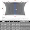 Cliselda 14 ft Trampoline Net Replacement with 4 Poles, 14 Foot Trampoline Netting Replacement, Safety Net for Round Frame Trampoline Enclosure Kit view 4